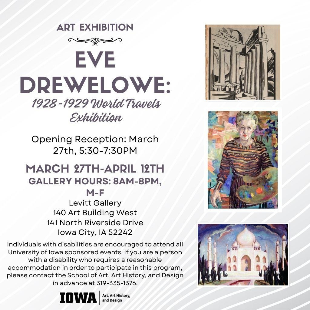 Eve Drewelowe: 1928-1929 World Travels Exhibition - School of Art, Art History and Design promotional image
